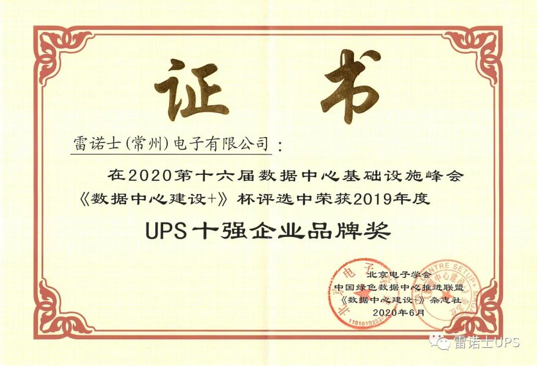 Congratulations to Reros for winning the UPS “Top 10 Enterprise Brand Award”